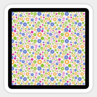 Flowers Spring Colors Pattern Sticker